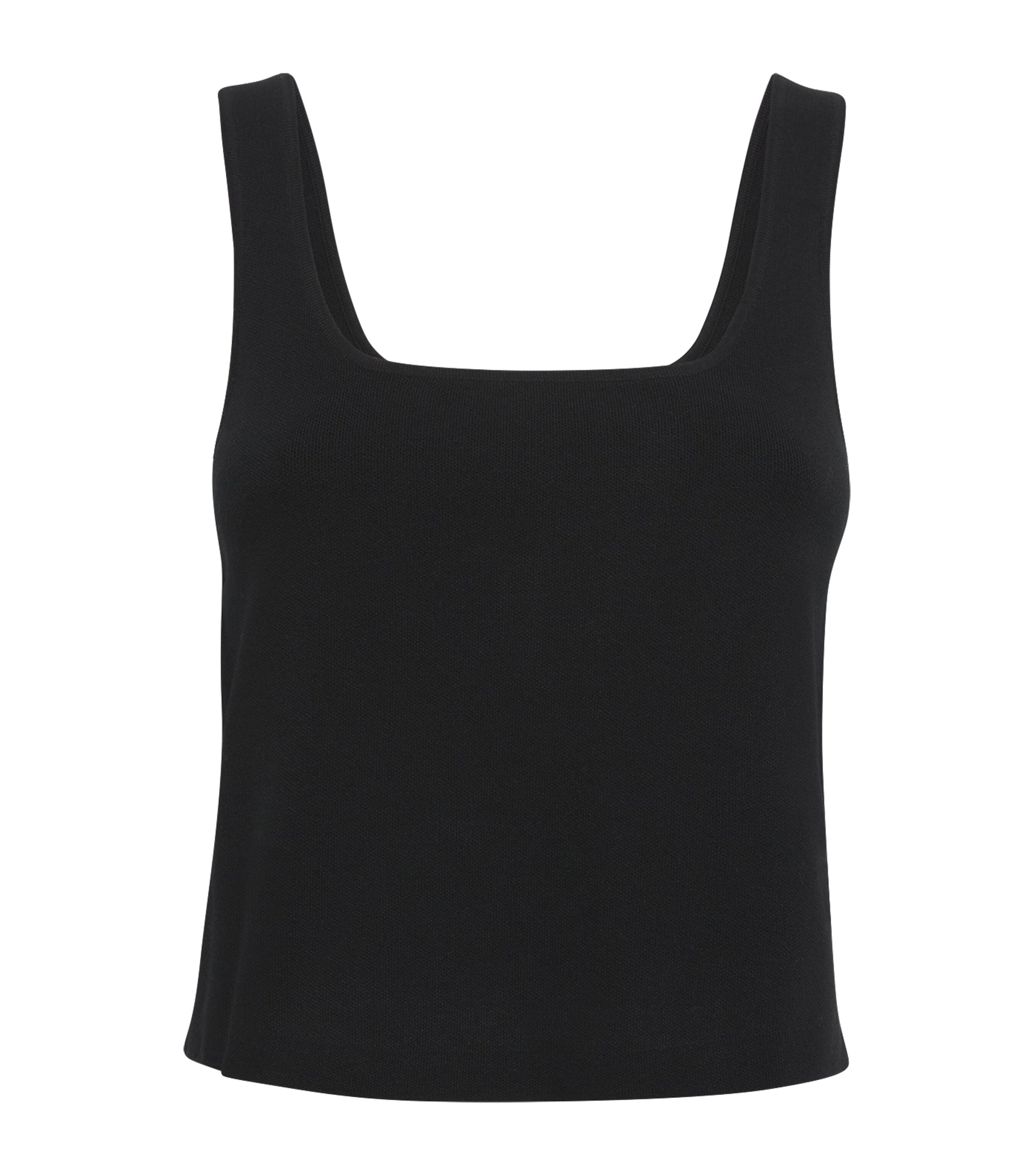 Black Knitted Tank Top