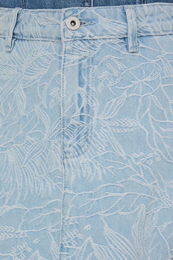 Medicine denim trapez etek