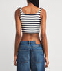 Paco Rabanne Multi Stripe Knitted Crop Top