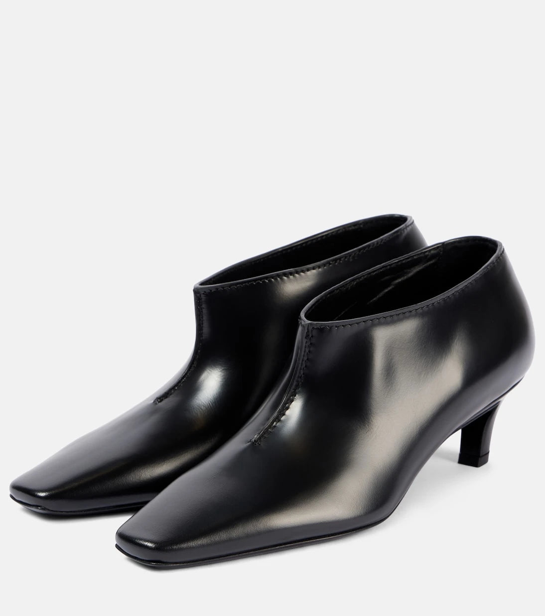 Toteme - Wide Shaft leather ankle boots
