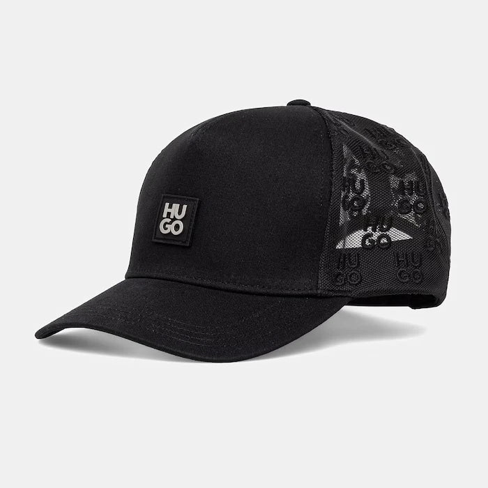 HUGO шапка trucker мъжка от памук Marsel-Trucker-SL