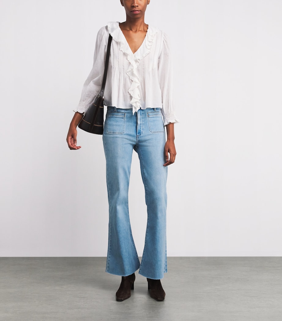 Blue Marlow Skimmer Flared Jeans