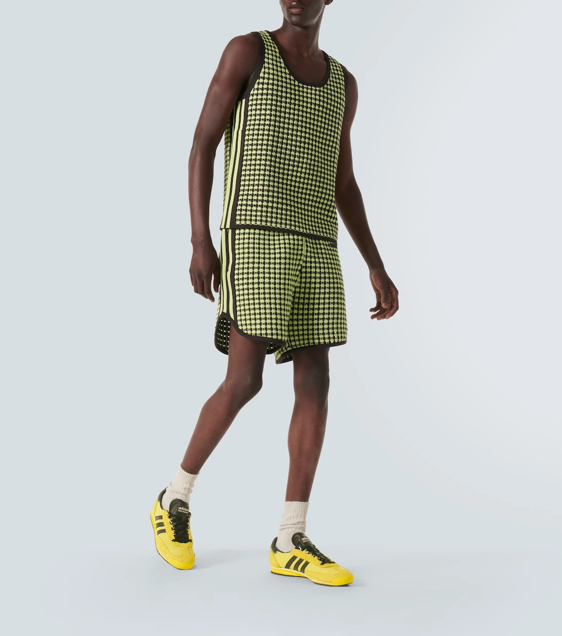 Adidas - x Wales Bonner waffle-knit vest