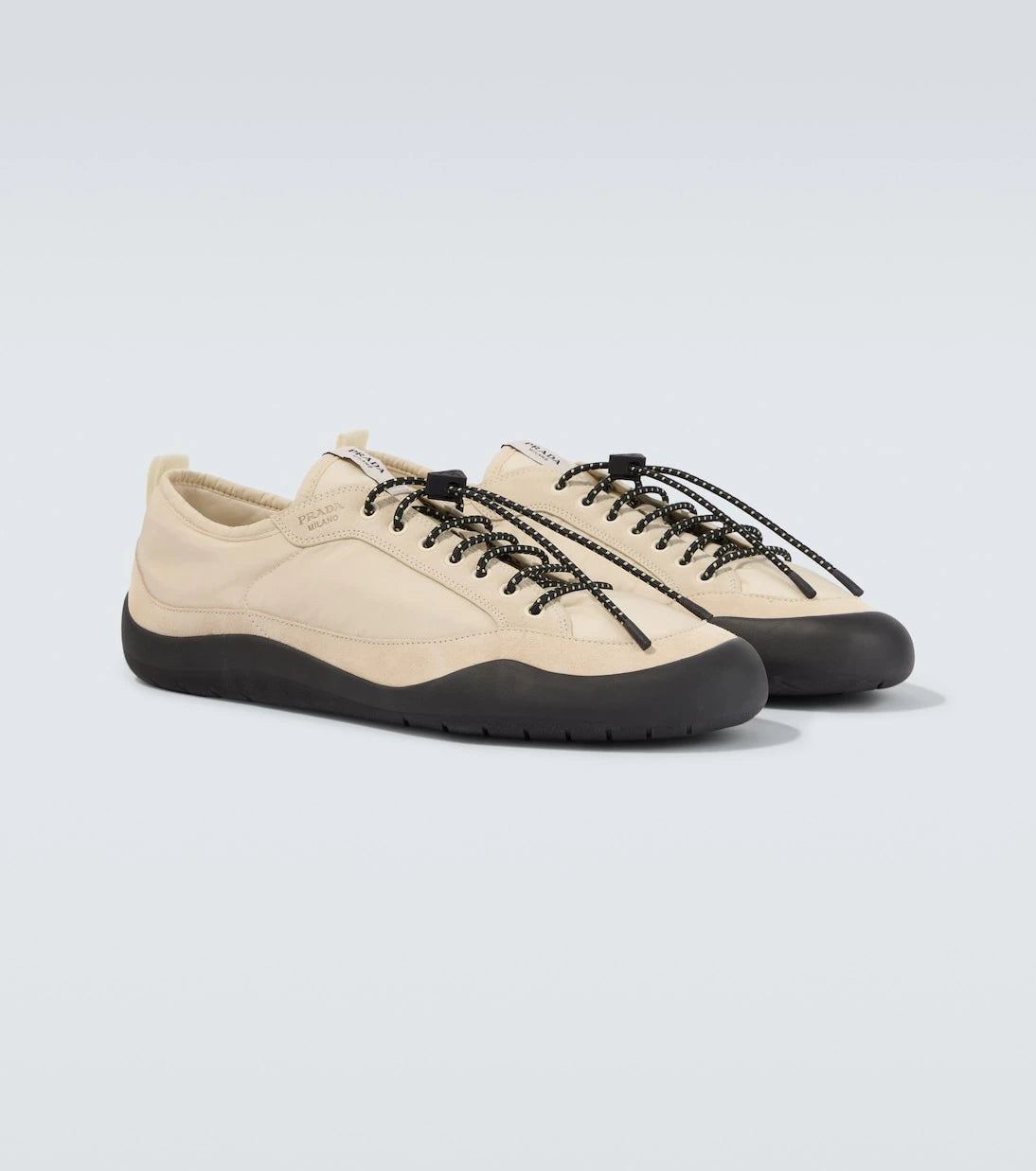 Prada - حذاء سنيكرز سبيدروك من ري-نايلون والشمواه