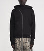 Rick Owens Black Cotton Mountain Hoodie