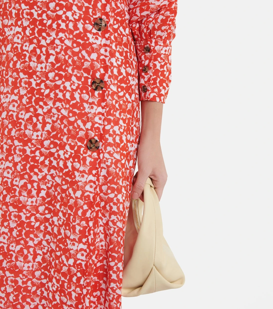 Ganni - Floral crêpe midi dress
