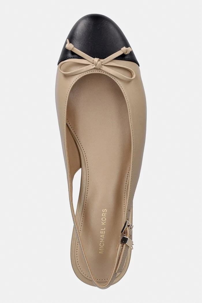 MICHAEL Michael Kors балеринки от кожа Piper Sling Ballet