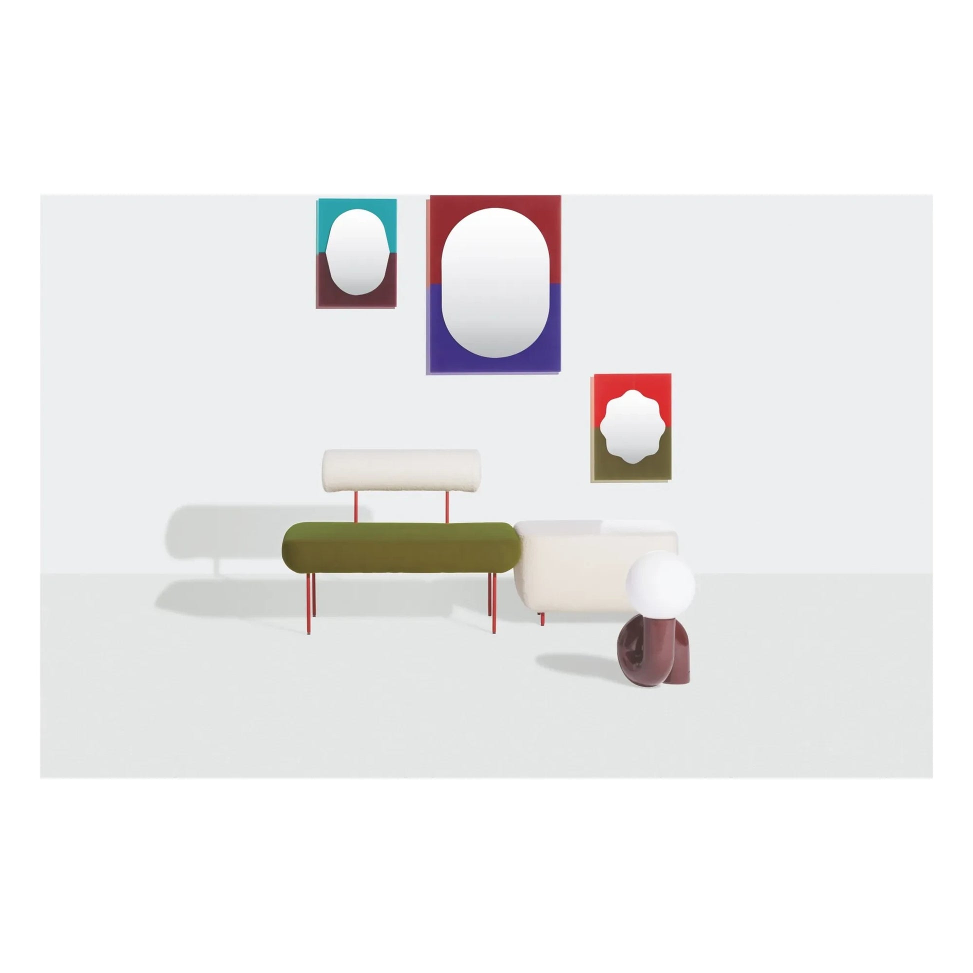 Petite friture - Neotenic table lamp | Cherry red