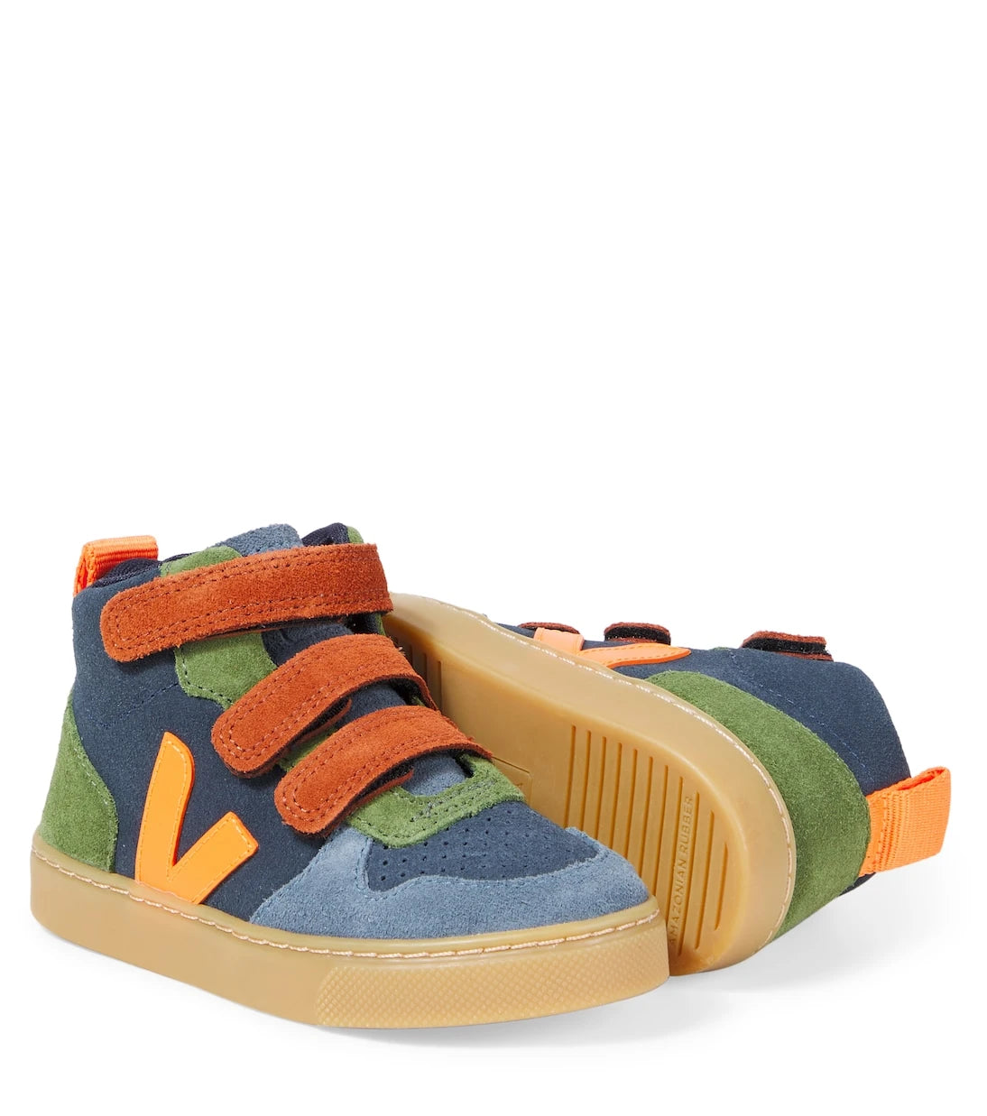 Veja Kids - V-10 suede high-top sneakers