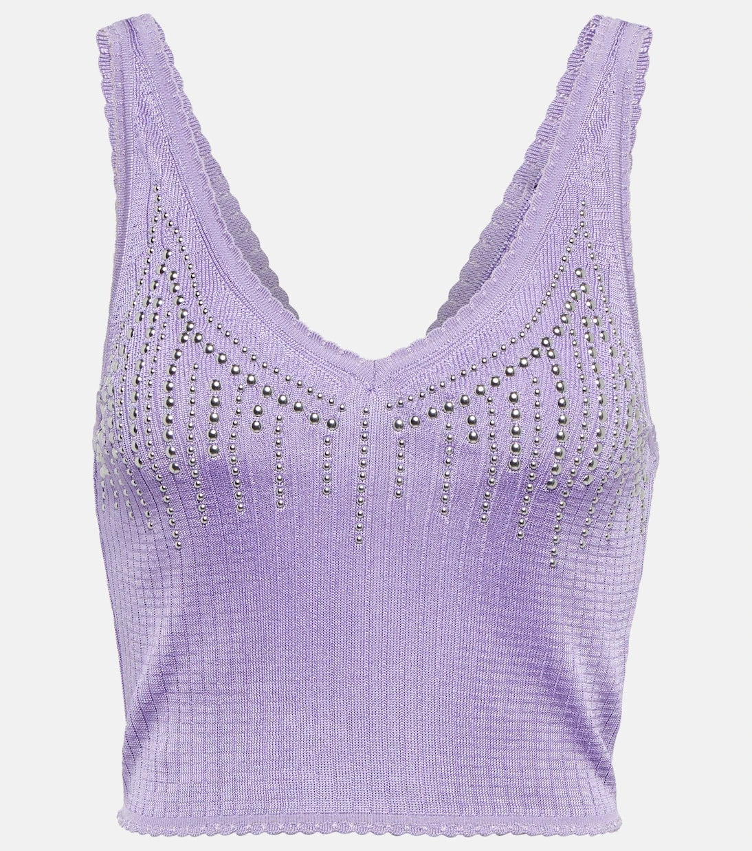 Rabanne - Embellished knit top