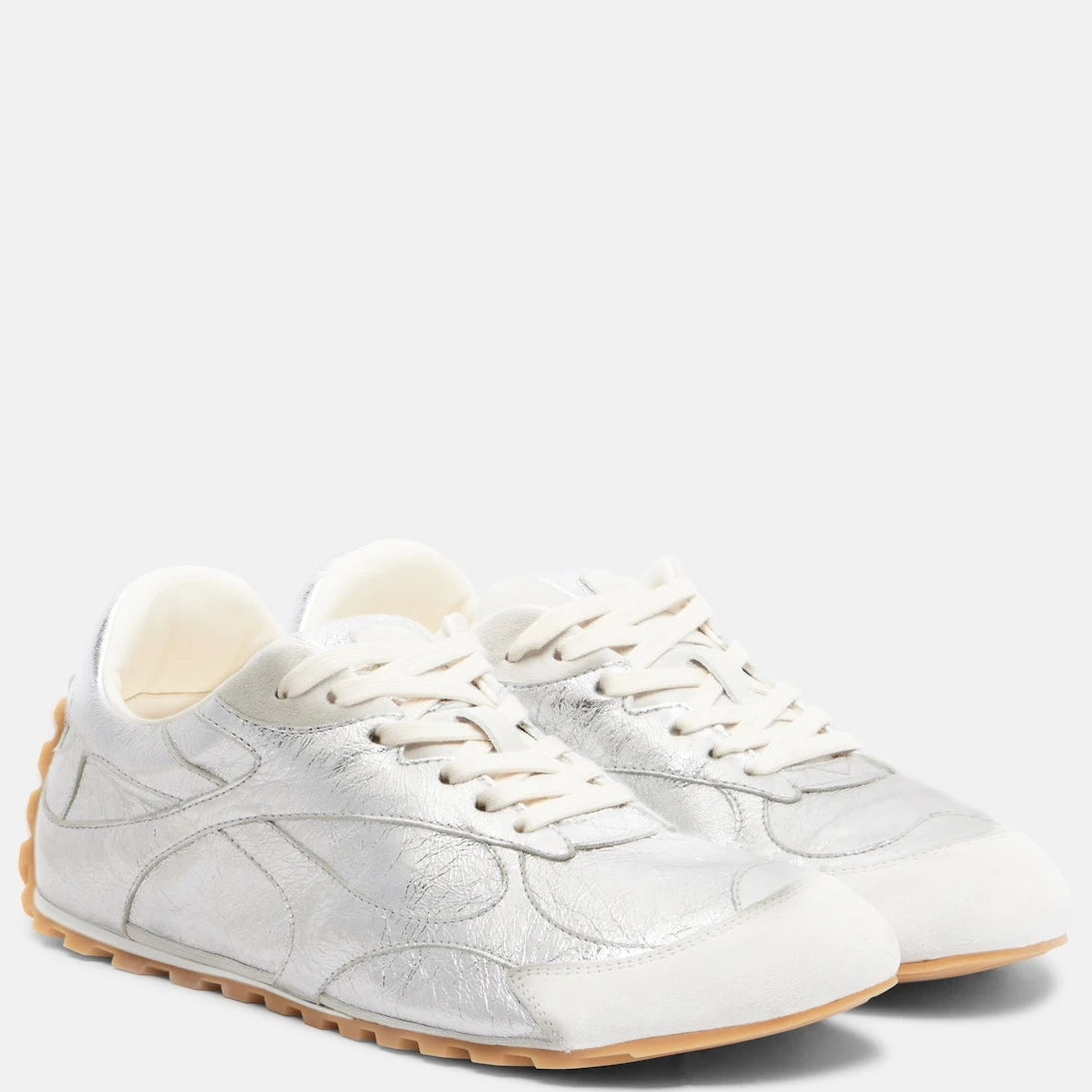Bottega Veneta - Orbit Flash metallic leather sneakers