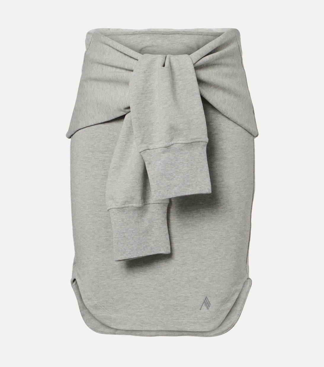 The Attico - Layered cotton-blend midi skirt