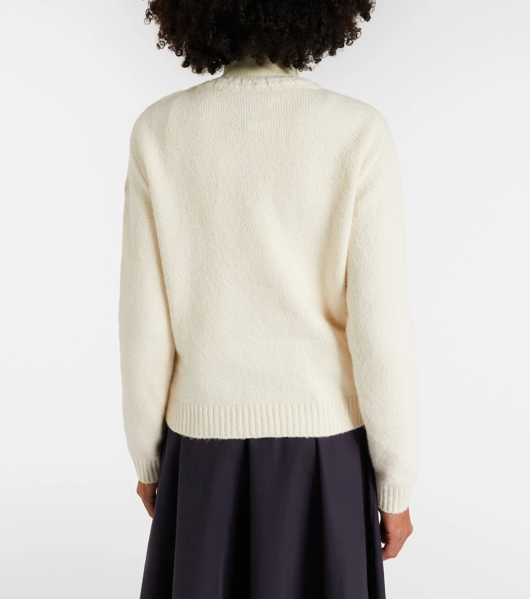 Moncler - Embroidered logo cotton-blend sweater