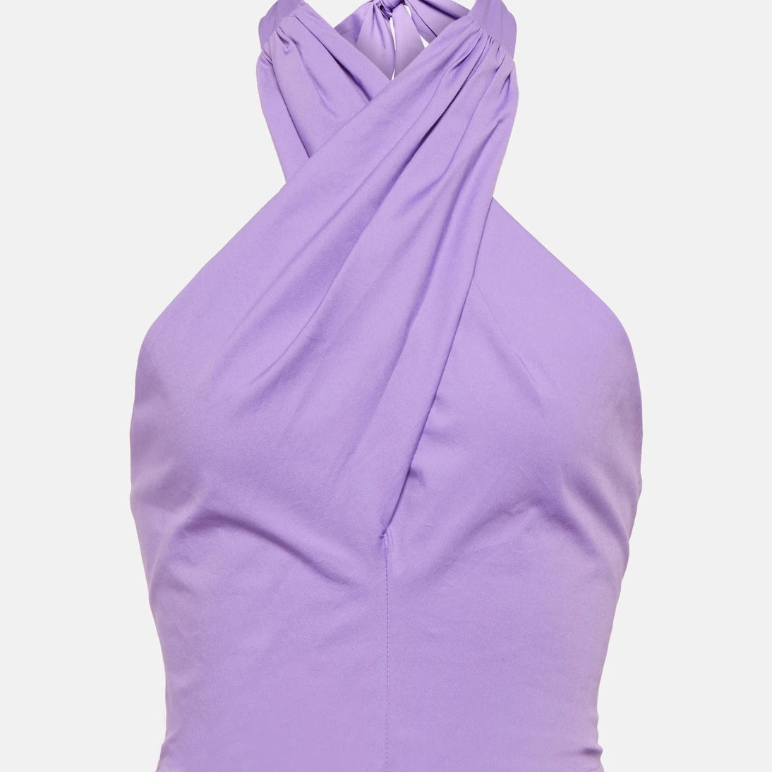 Staud - Kai cropped halter-neck cotton top