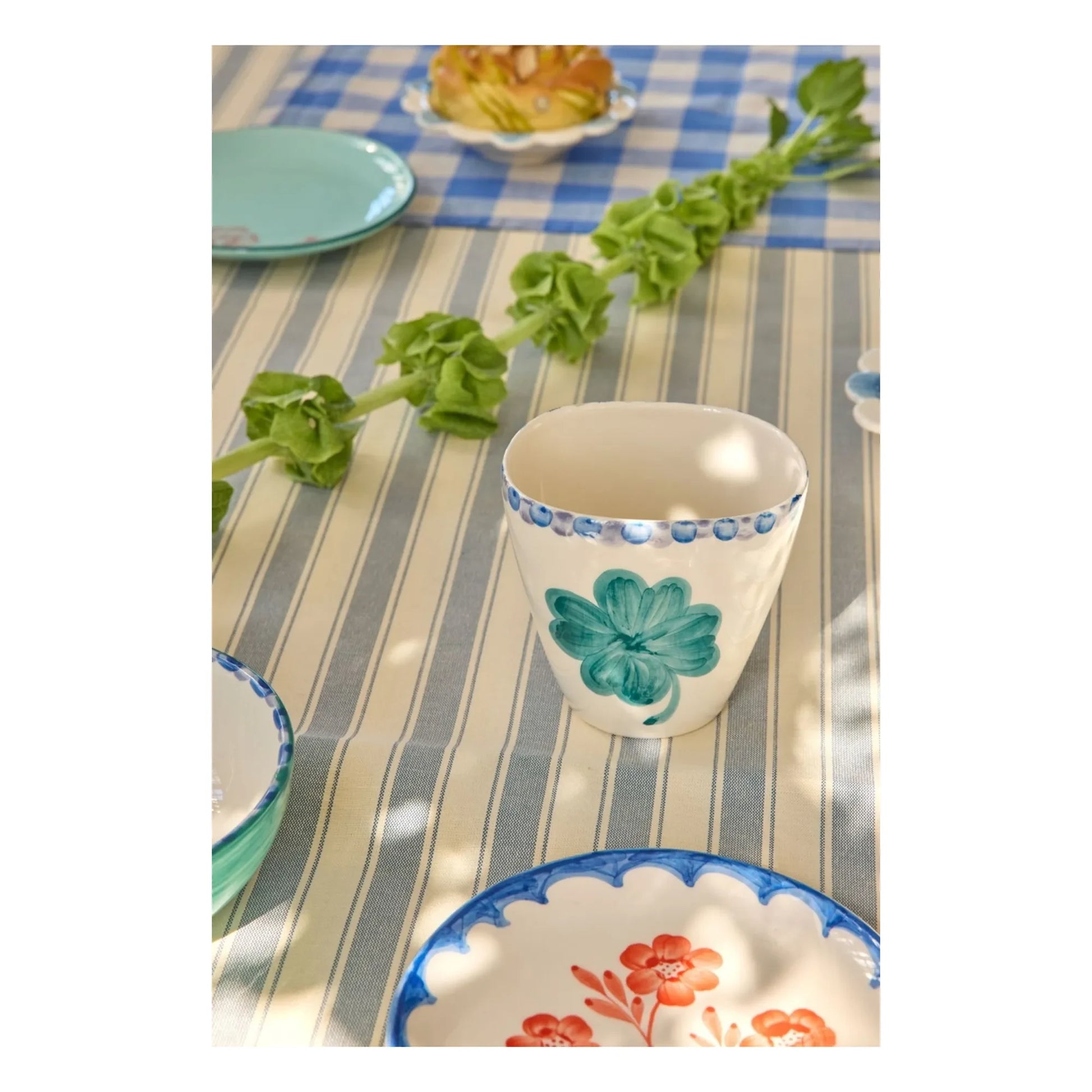 Rice - Ceramic mug Shamrock | Ecru