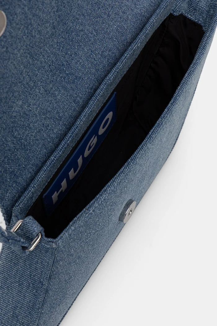 HUGO Blue чанта дамска от деним Ulani D_Shoulder Bag