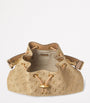 Beige Medium Cinch Monogrammed Bucket Bag