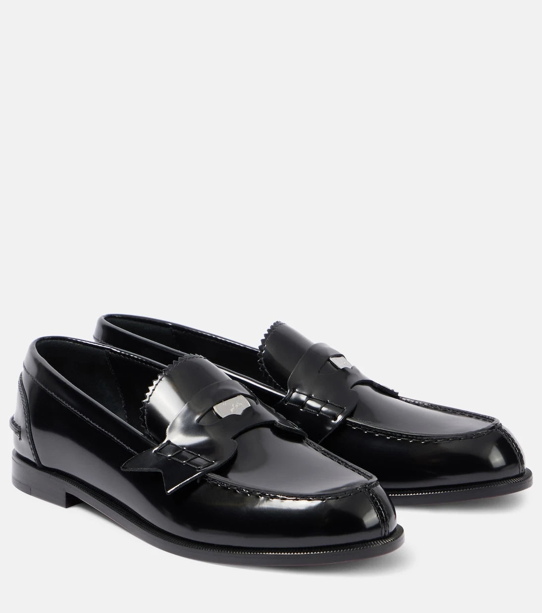 Christian Louboutin - Penny leather loafers