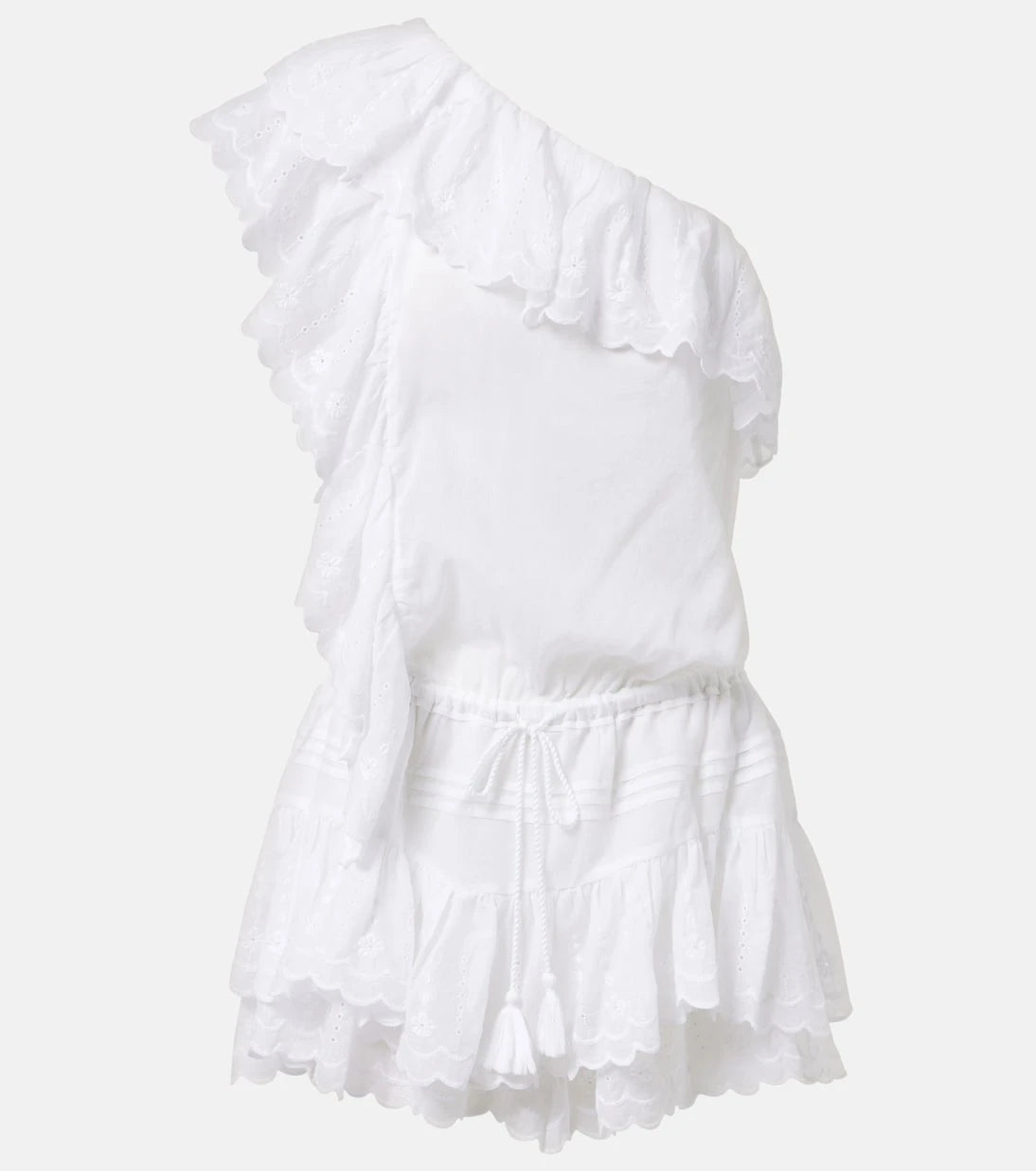 Marant Etoile - Lalia embroidered ruffled minidress