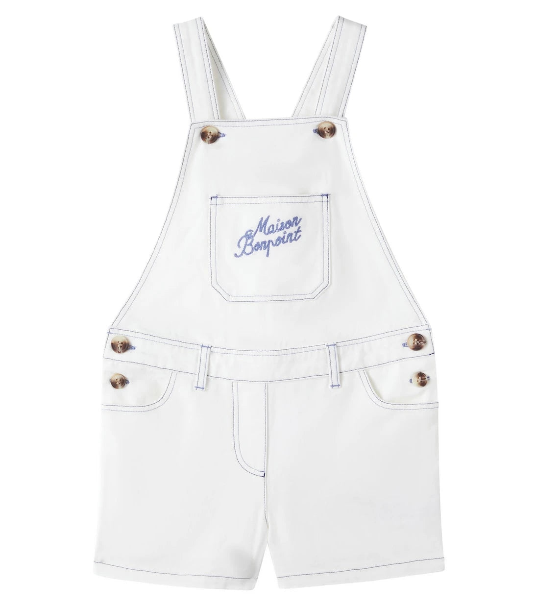 Bonpoint - Laga logo cotton overalls