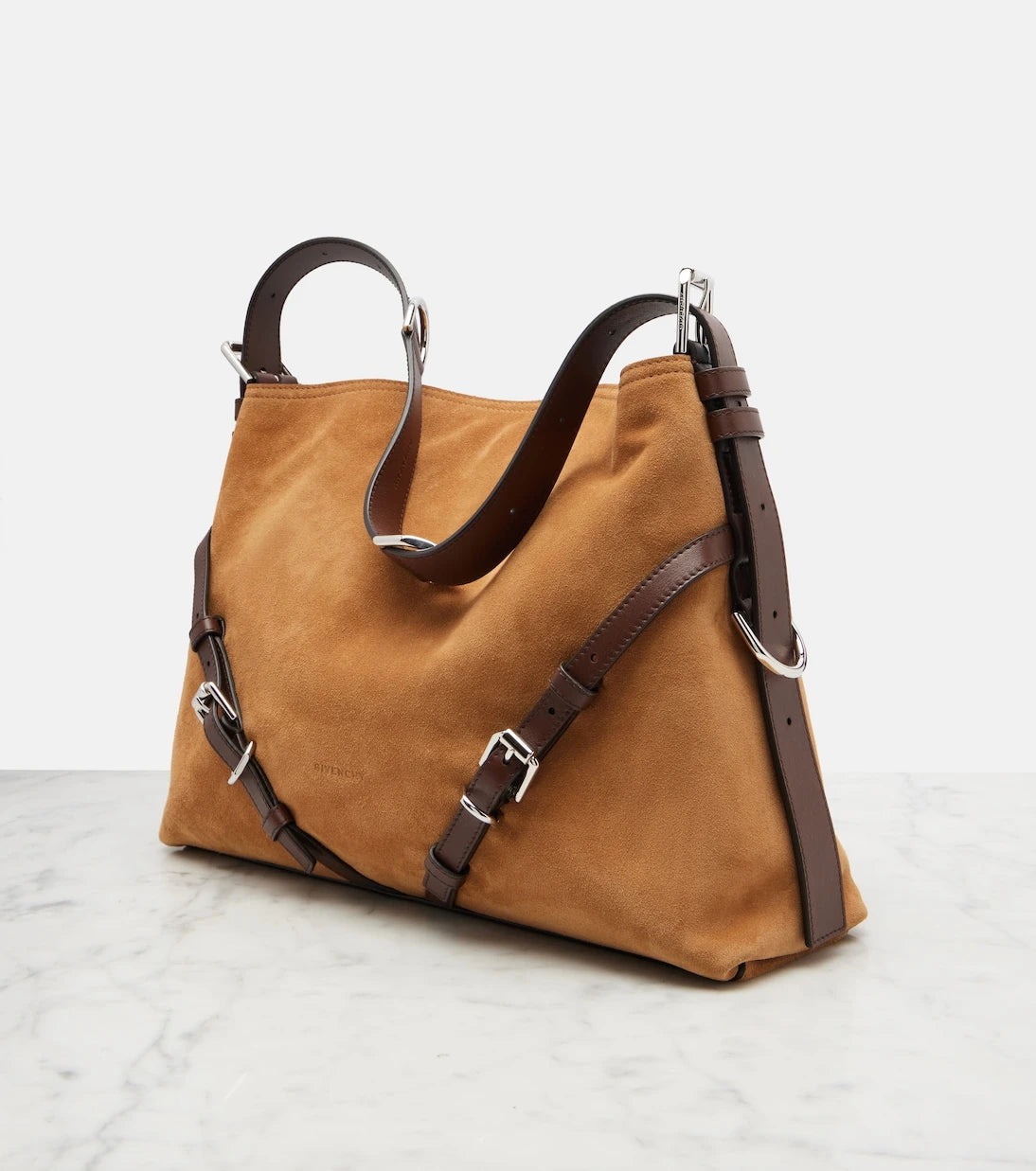 Givenchy - Voyou Medium suede shoulder bag