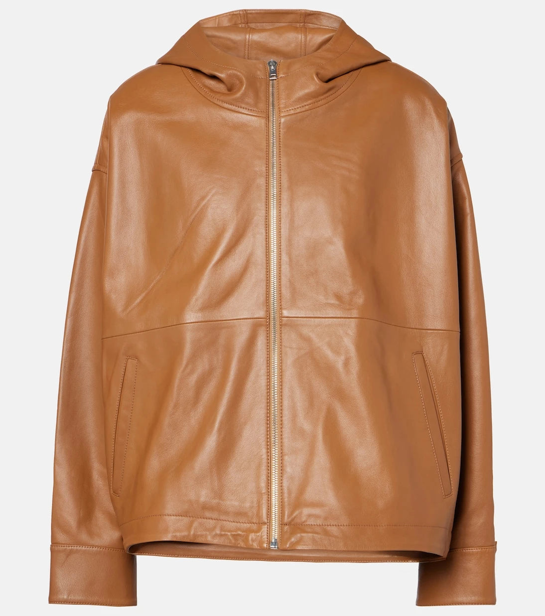 Yves Salomon - Hooded leather jacket
