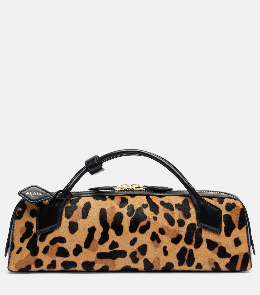Alaïa - Le Teckel leopard-print calf hair clutch