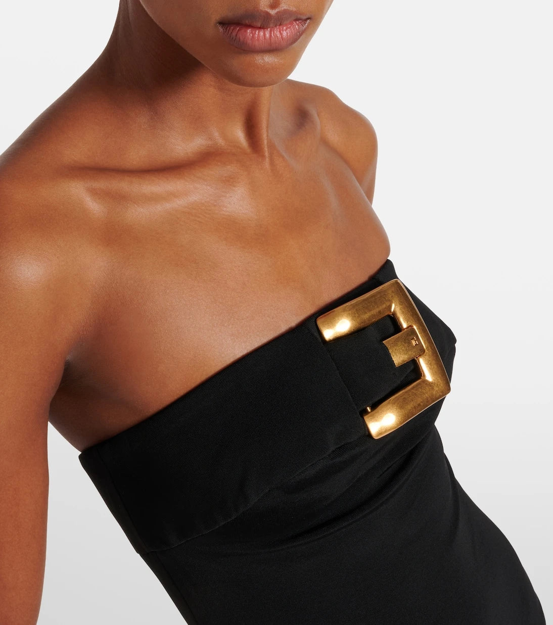 Balmain - Strapless crêpe bodysuit