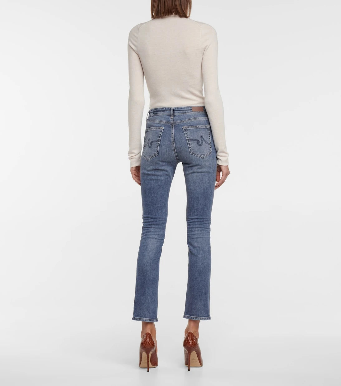 AG Jeans - Mari high-rise stretch-cotton jeans