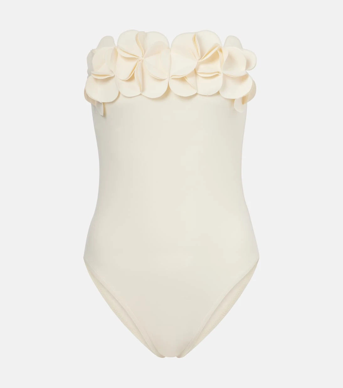 Karla Colletto - Tess floral-appliqué swimsuit