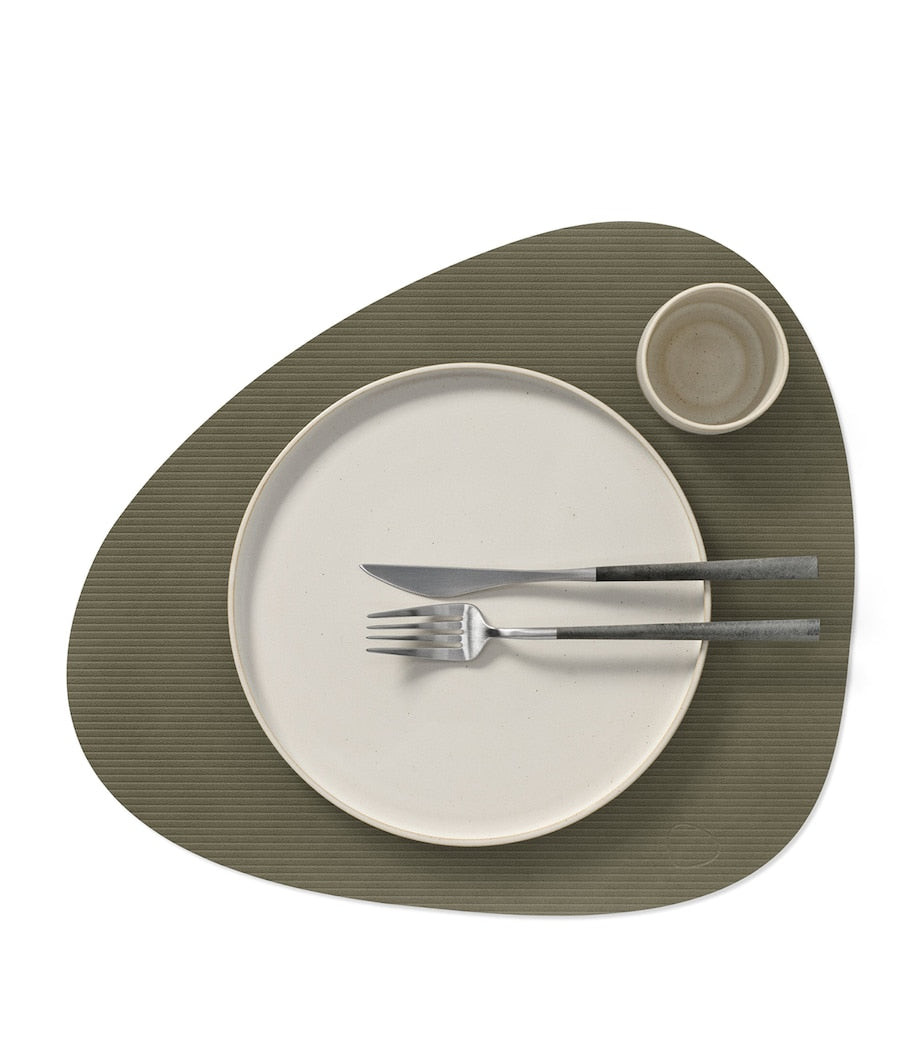 Large Curve Corduroy Placemat (Set of 4)