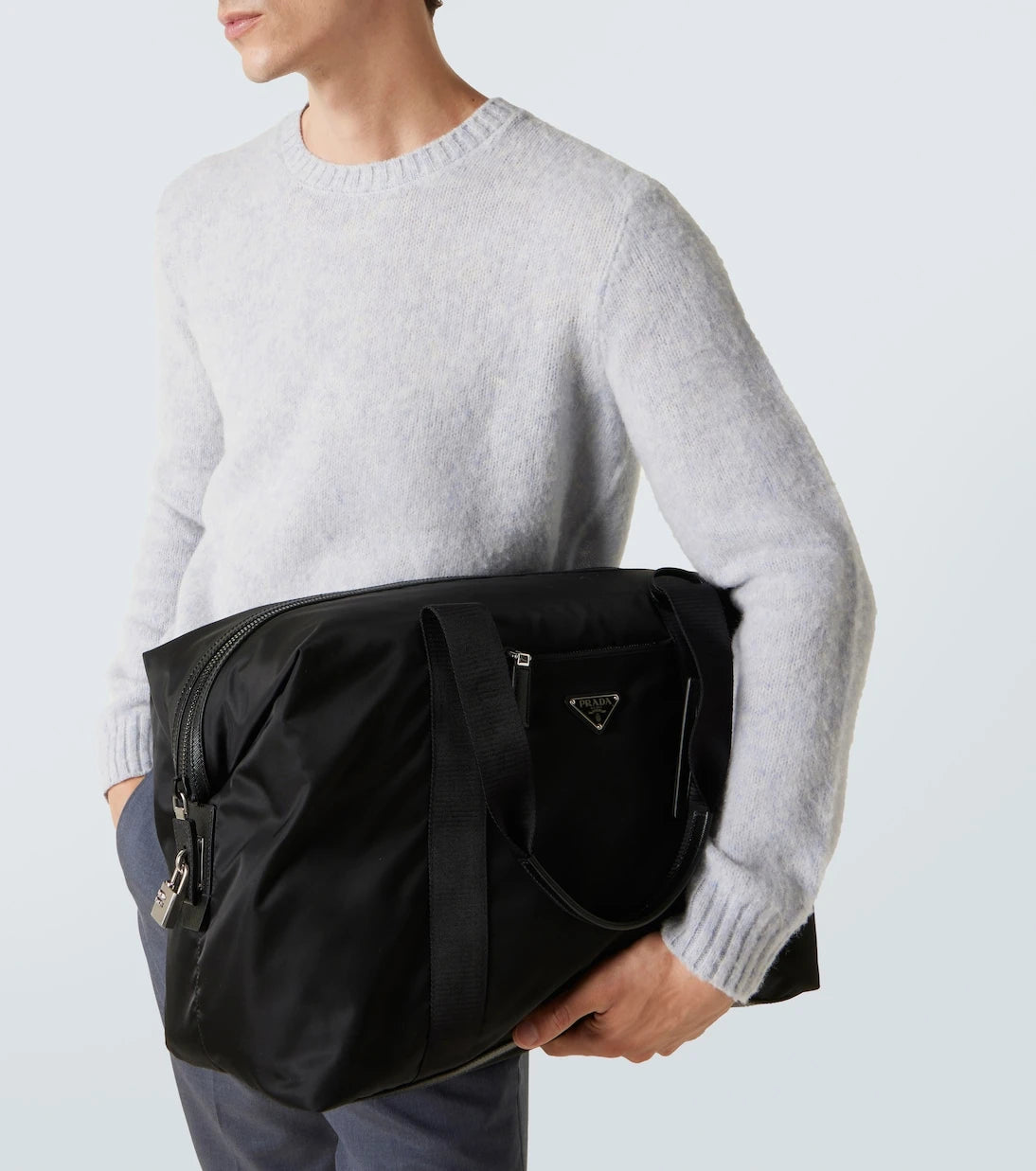 Prada - Re-Nylon leather-trimmed duffel bag