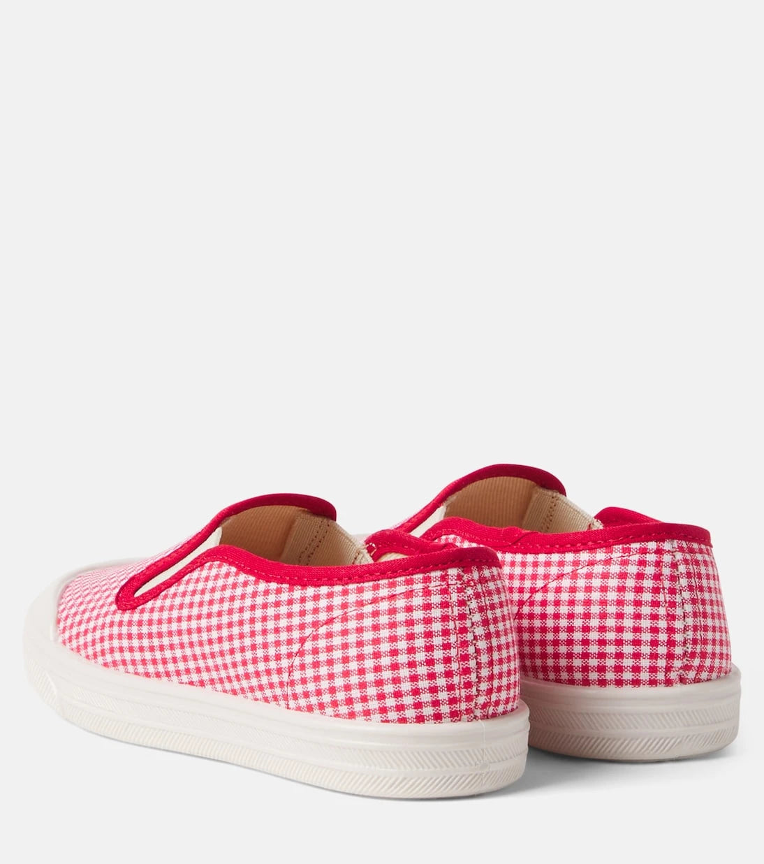 PèPè - Checked embroidered slip-on sneakers