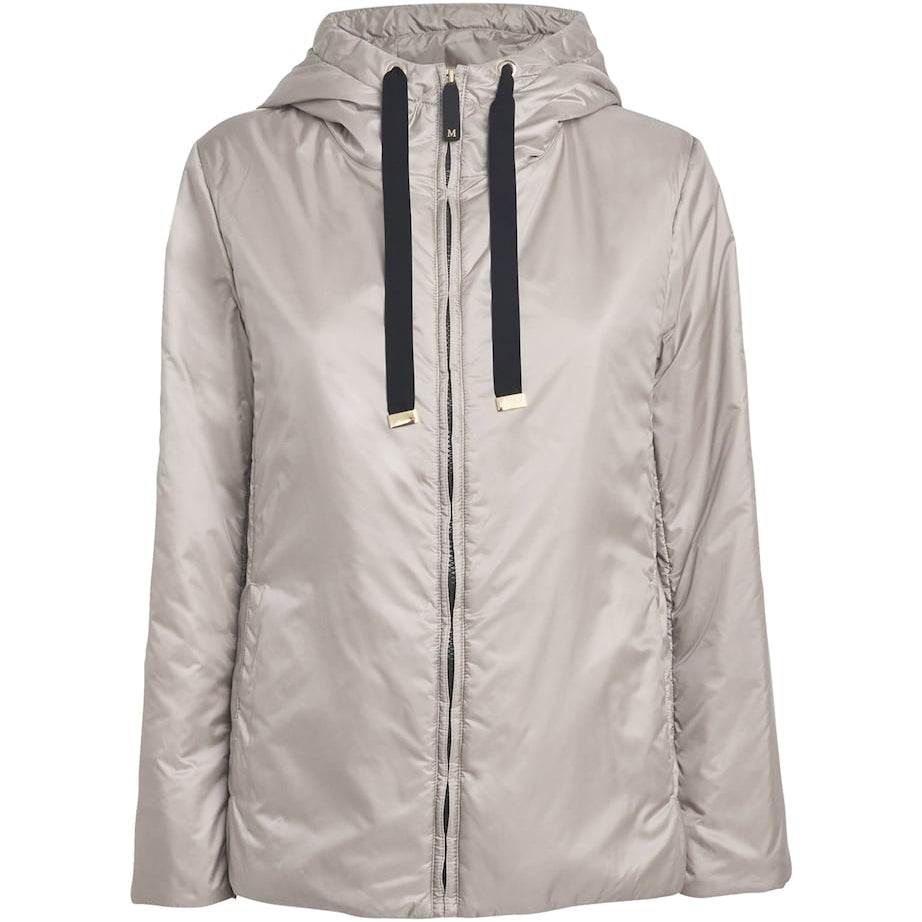 Max Mara Grey The Cube Hooded Puffer Jacket