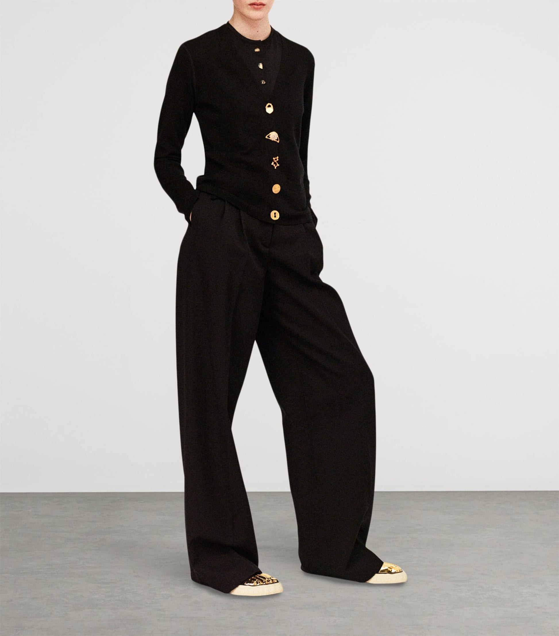 Wool-Blend Anatomy Cardigan