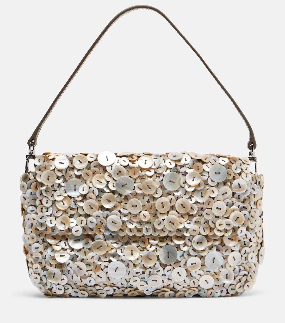 Staud - Timmy button-embellished shoulder bag