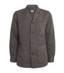 100HANDS Brown Cashmere Herringbone Jacket