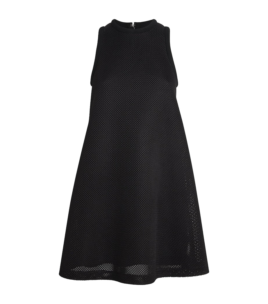 Max Mara Black Mesh Jersey Mini Dress