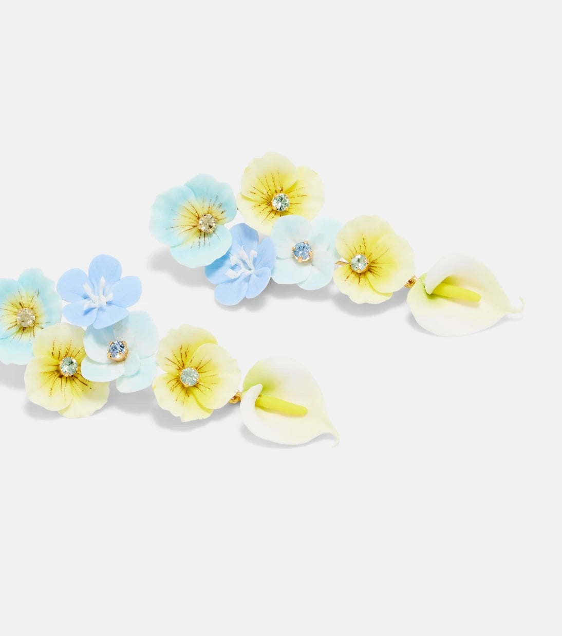 Jennifer Behr - Anarosa embellished floral drop earrings