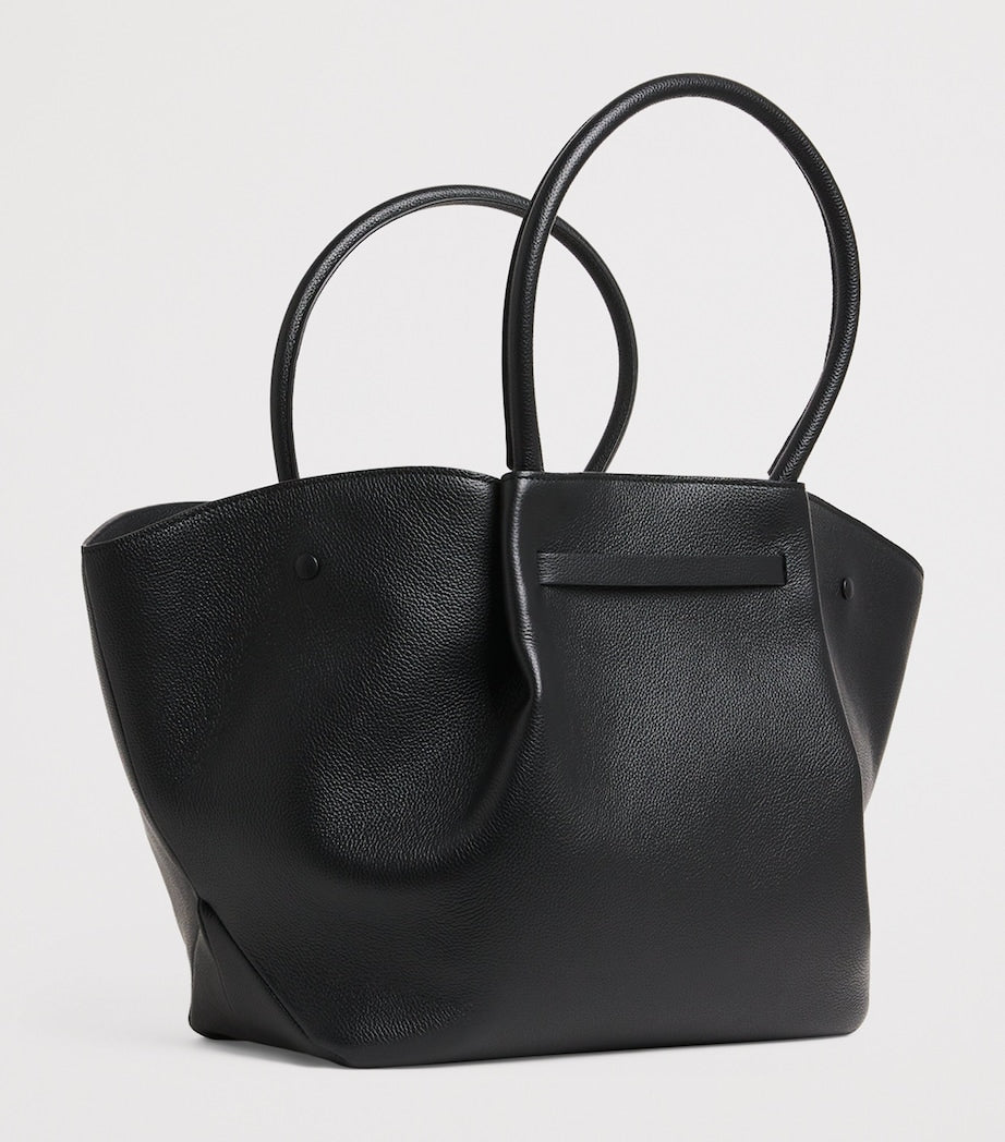 Demellier Black Leather New York Tote Bag