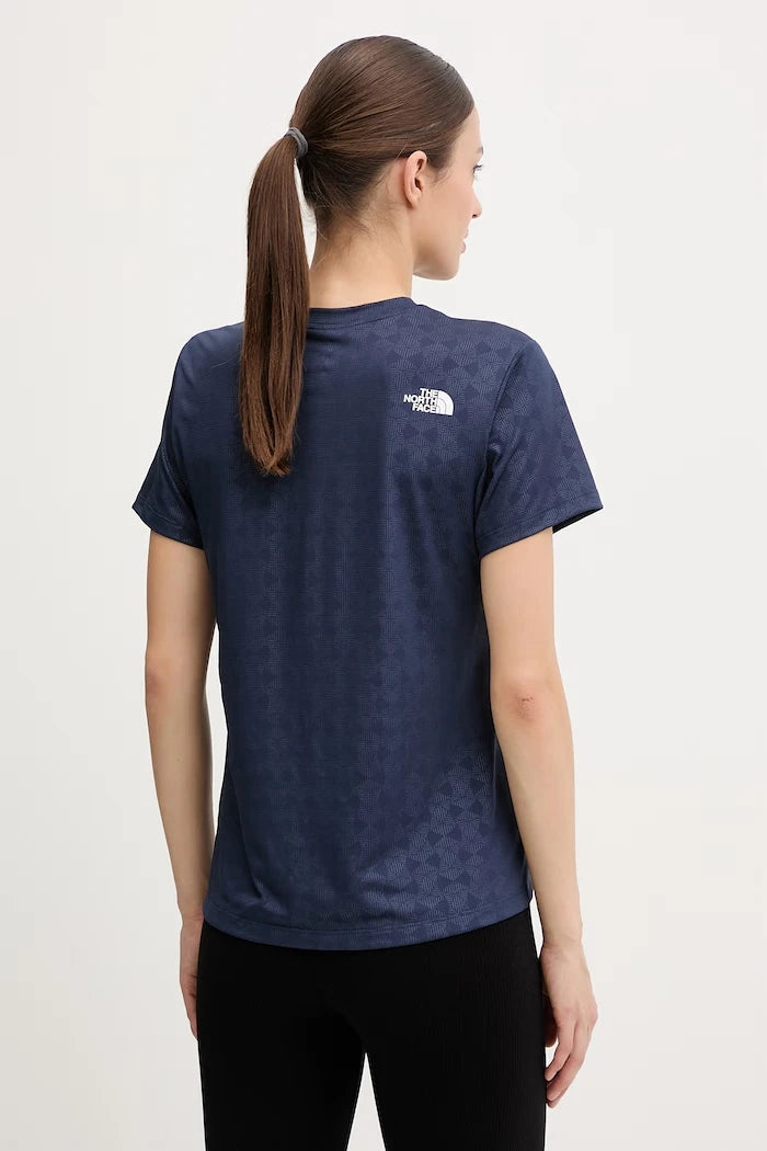 The North Face kadın antrenman tişörtü FLEX EMBOSSED