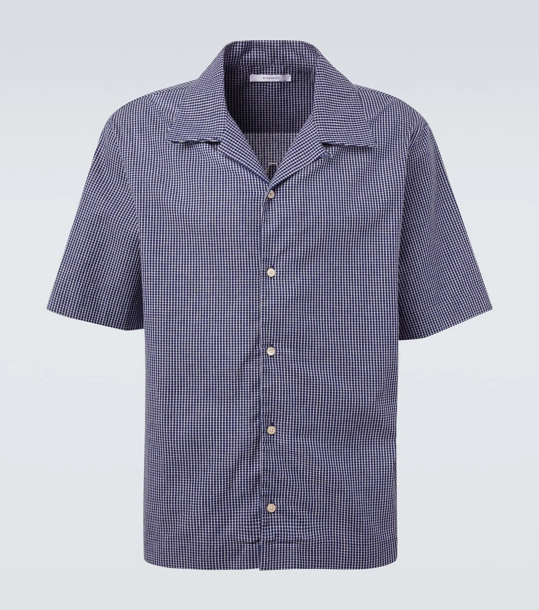 Givenchy - Checked cotton bowling shirt