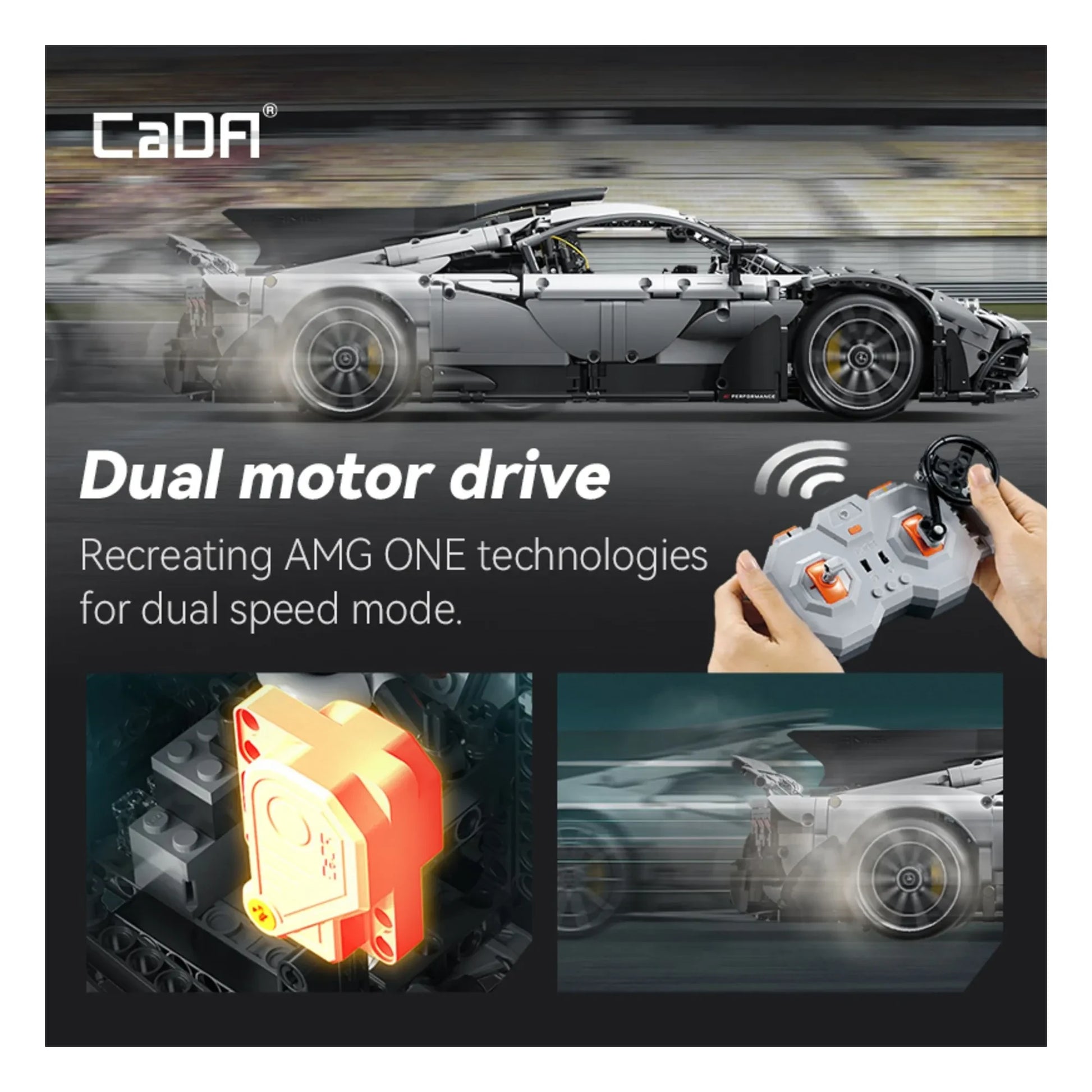 Cada - Building Kit 1:20 - Smart Chassis - Lotus - 308 parts