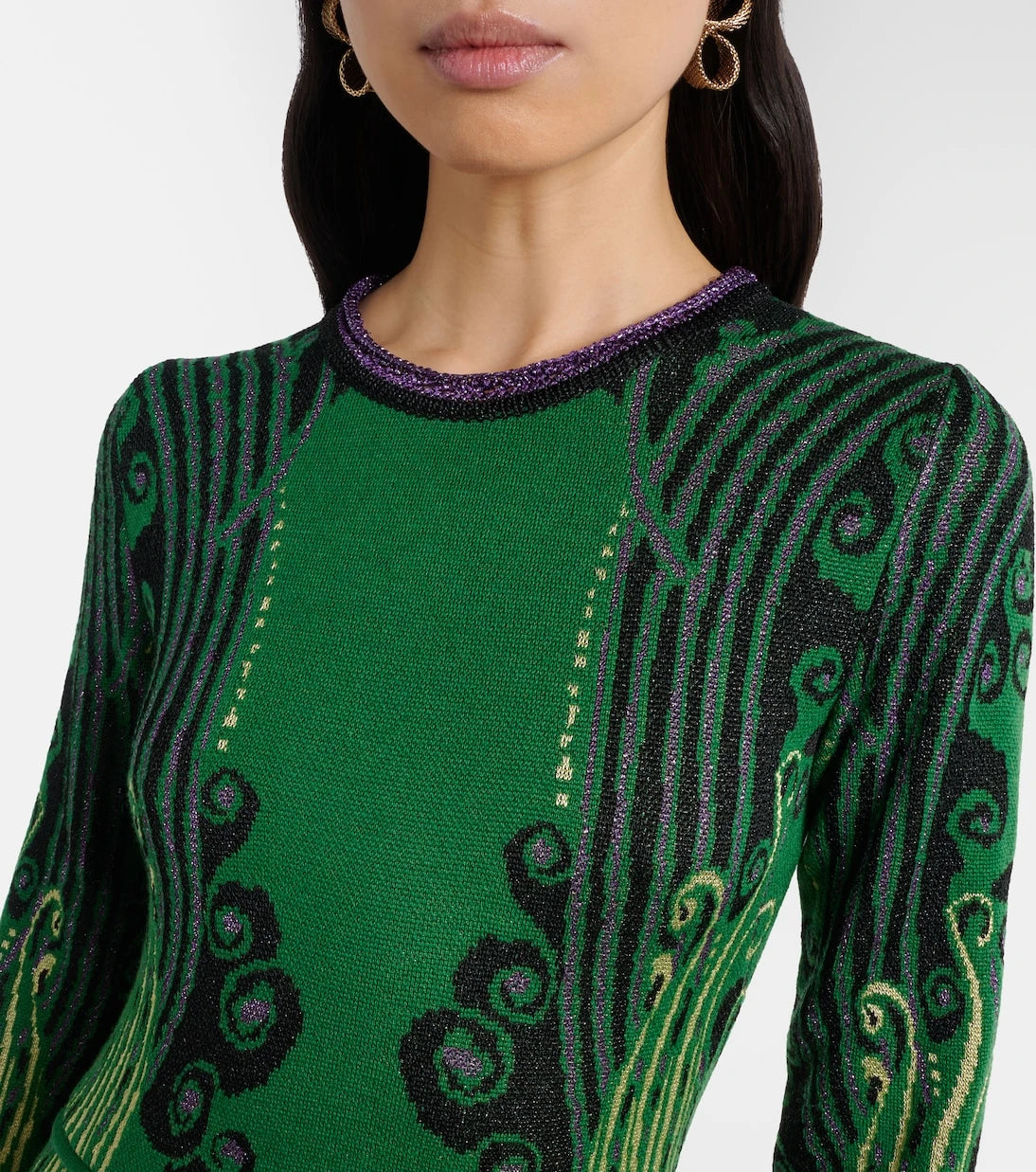 La DoubleJ - Bee jacquard midi dress