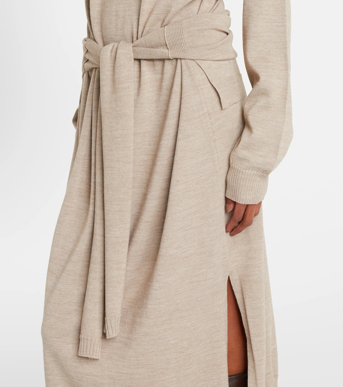Lemaire - Trompe l'œil wool-blend midi dress