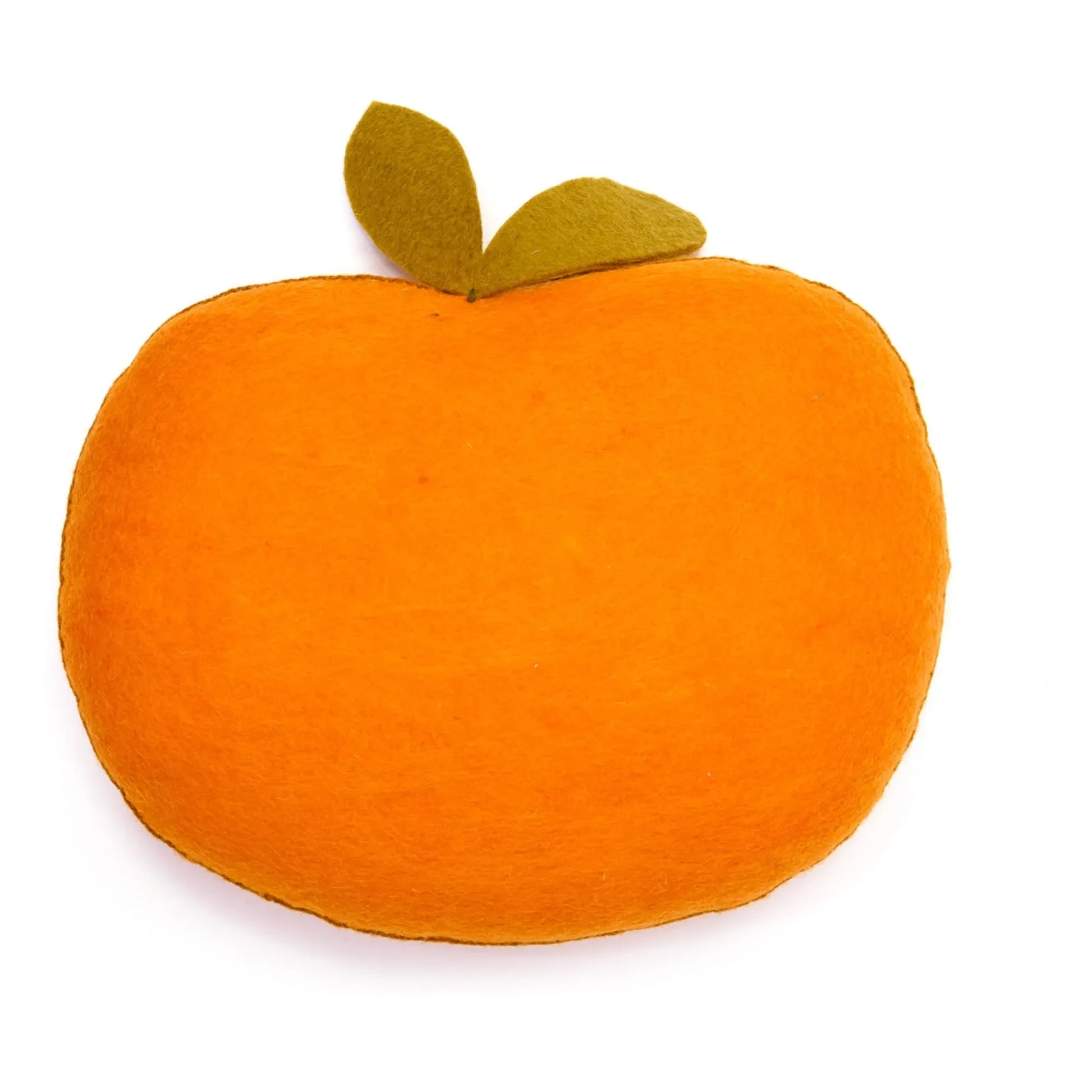 Muskhane - Apricot felt cushion | Orange