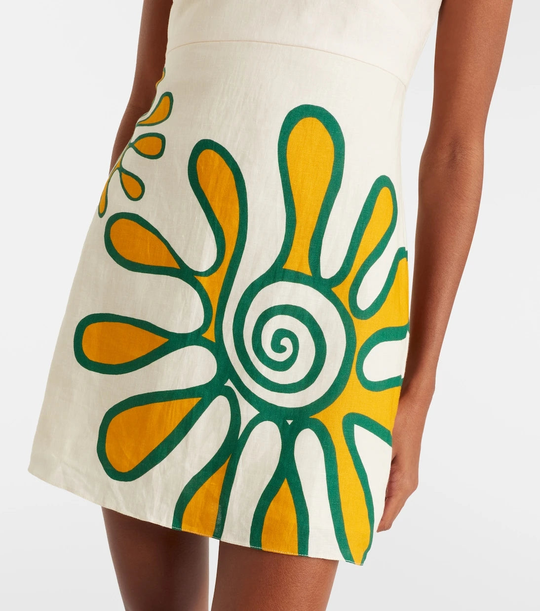 Cala de la Cruz - Lucca printed linen minidress