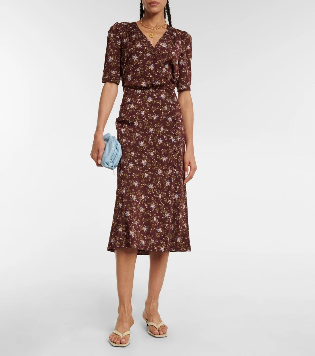 Veronica Beard - Mika floral silk-blend midi dress