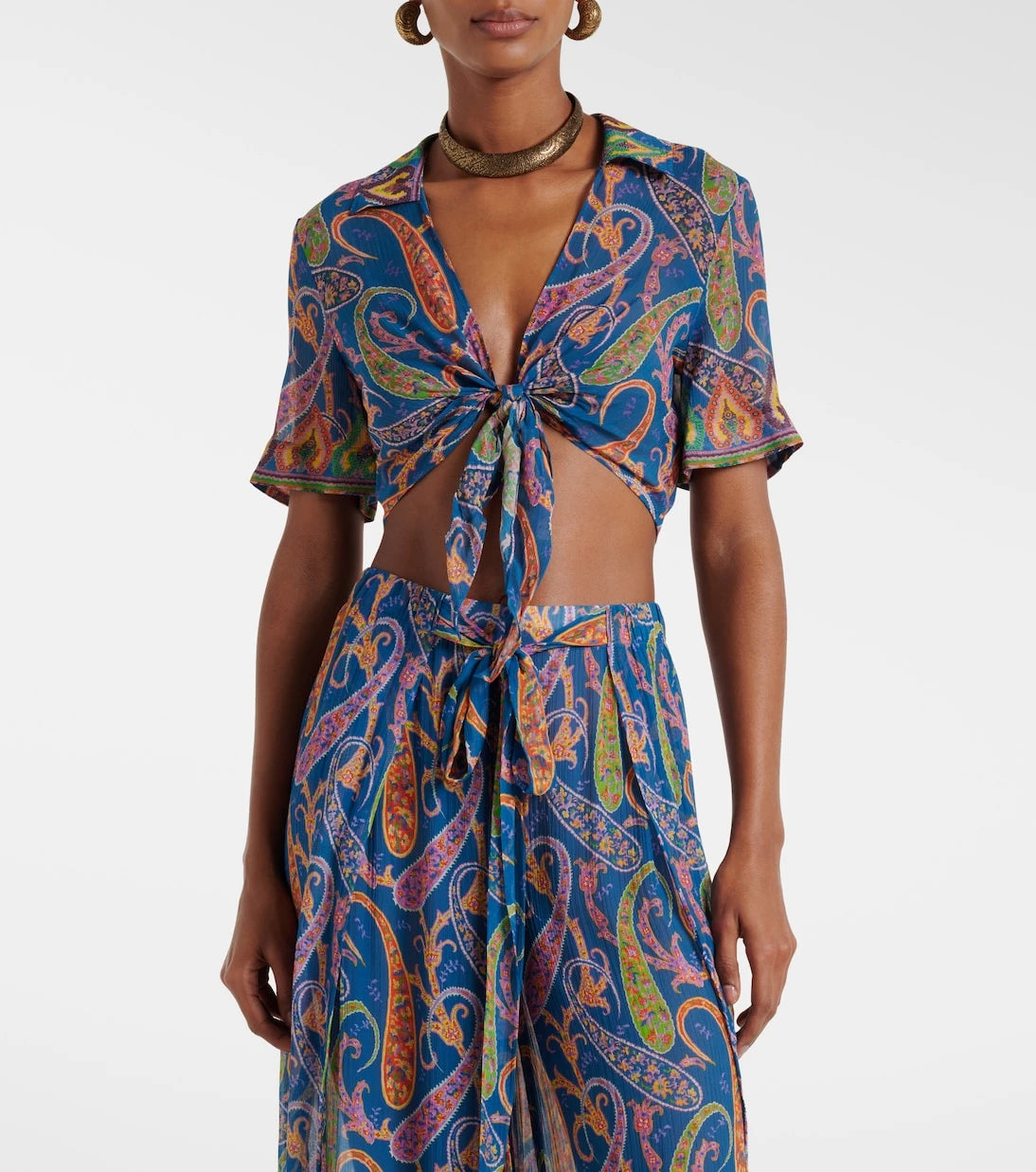 Etro - Paisley crop top
