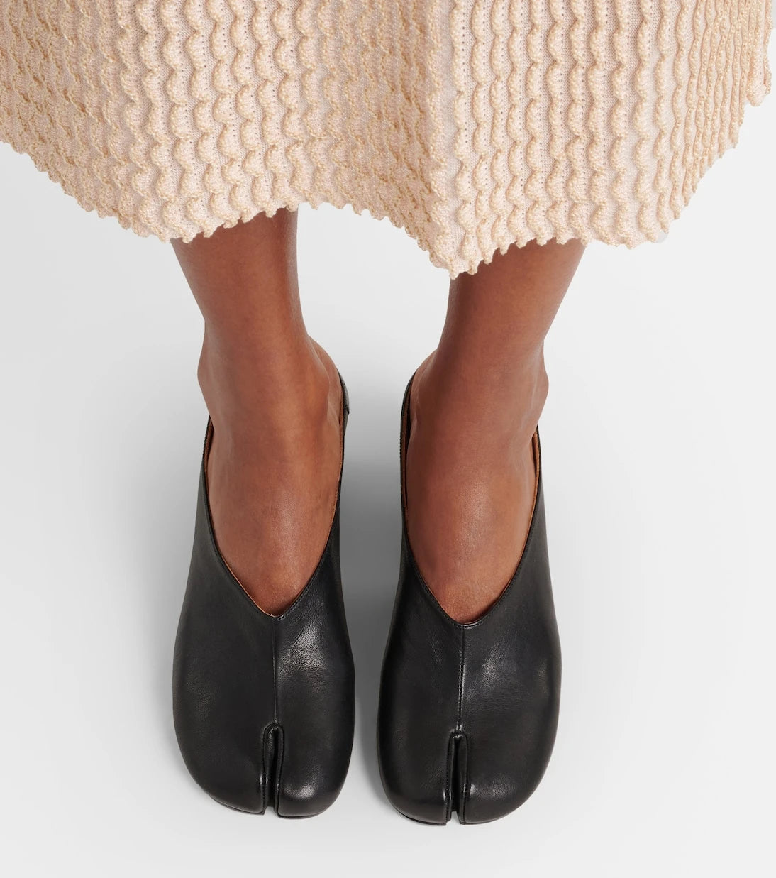 Maison Margiela - حذاء مول تابي الجلدي